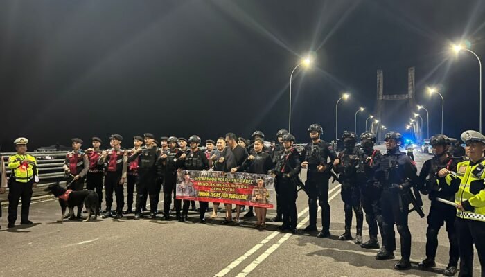 Kegiatan Patroli Malam untuk Mencegah Geng Motor di Bangka Belitung