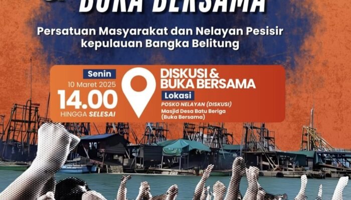 Nelayan Desa Batu Beriga Rembuk Kampung mendesak pemerintah Daerah revisi zona Tambang Desa Batu Beriga